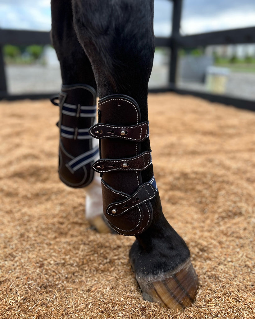 Leather hot sale tendon boots